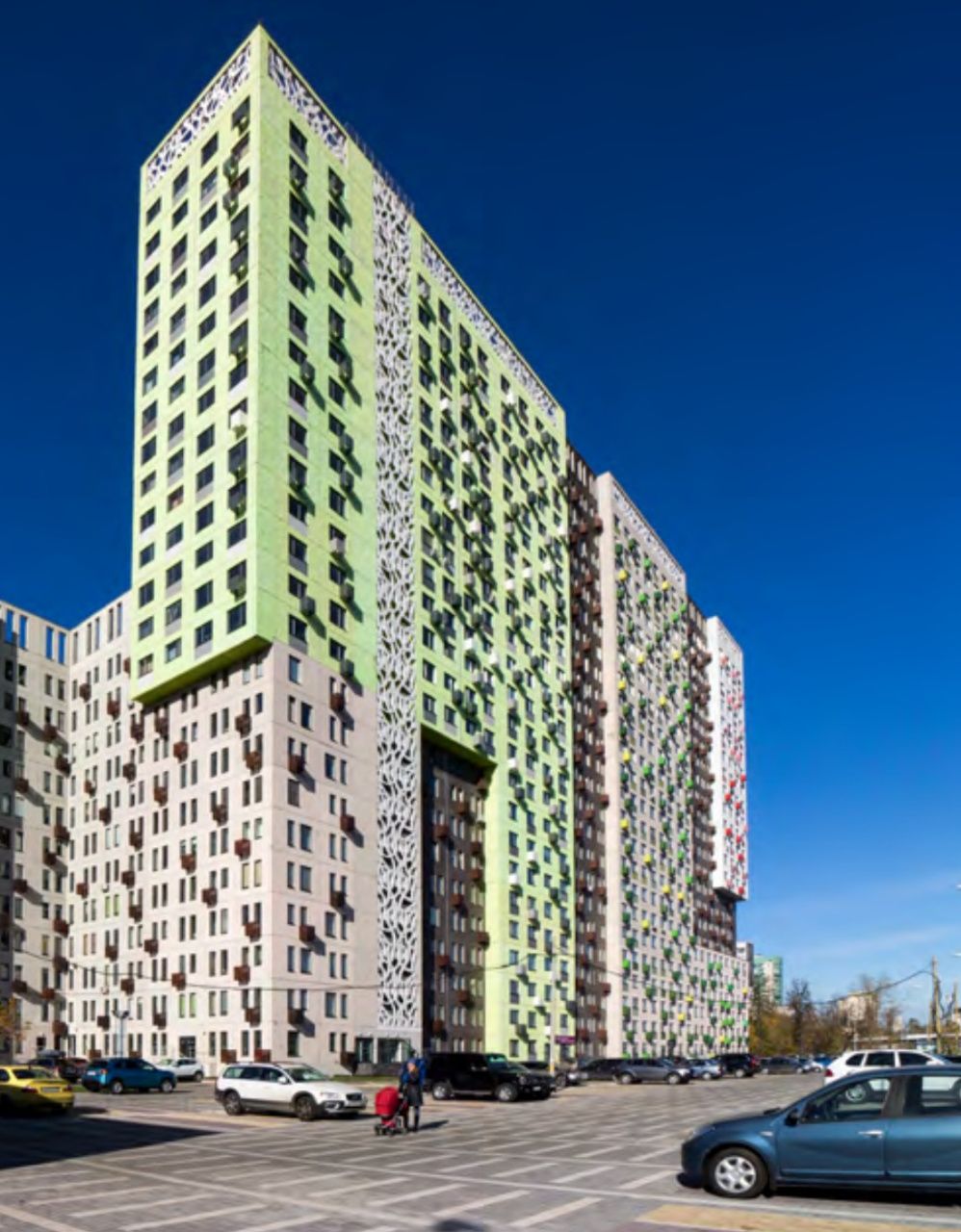 фасад дома, Бизнес-центр Wellton Park по адресу г Москва, ул Народного Ополчения, д 11